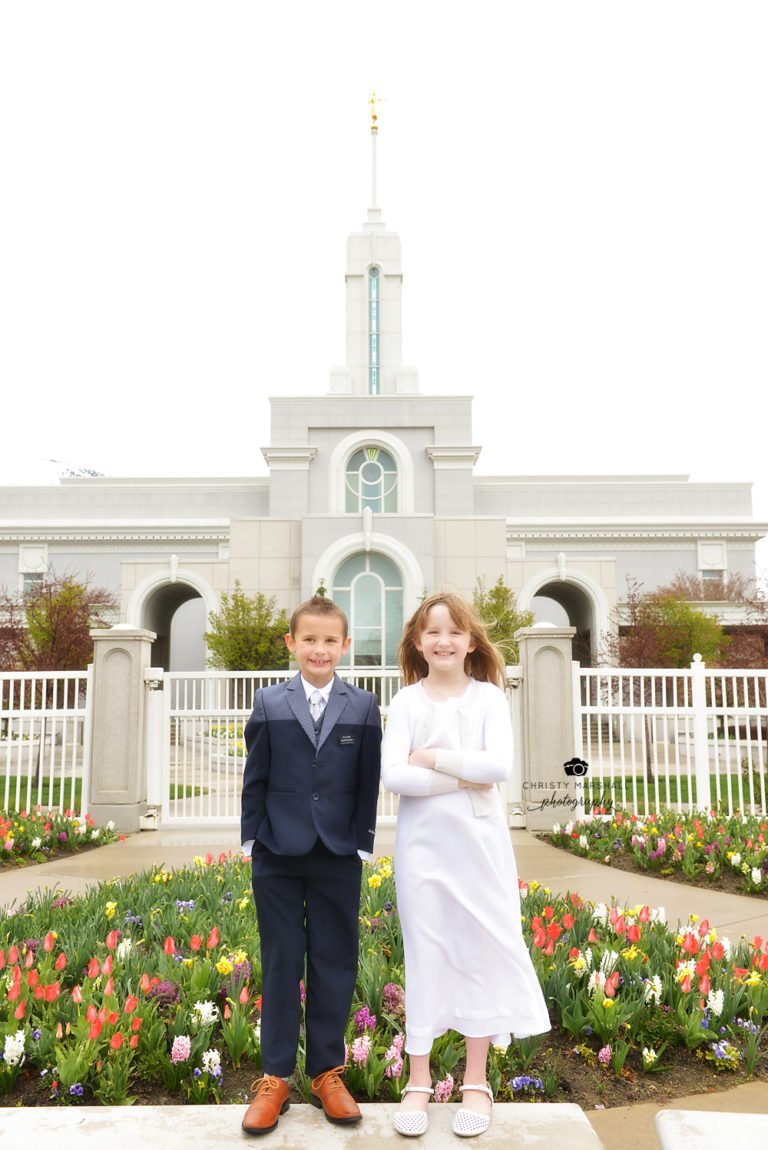 American Fork, UT Child LDS Baptism Photographer – Saige and Jordan